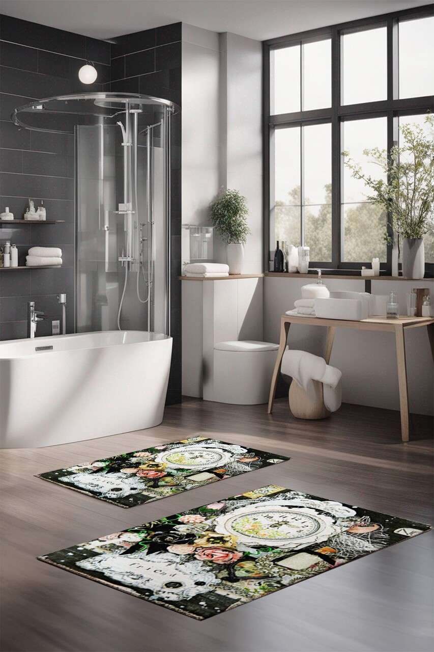 Set covorase de baie, L'essentiel Maison, CT-5357, Multicolor - imagine 4